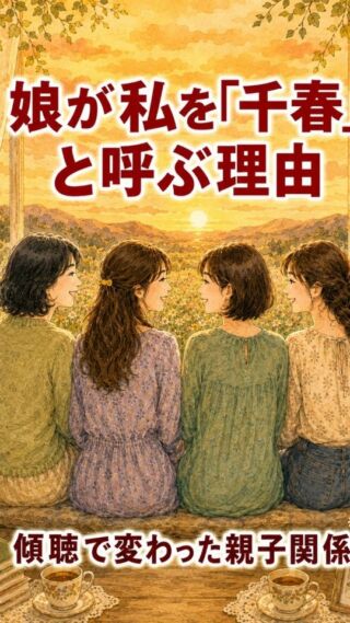 娘が母親を名前で呼ぶ家に何が起きたのか

昔は親子喧嘩ばかりしていた私が
「目と心と耳」で聴けるよう意識してから
娘たちとの関係が穏やかになりました

娘と口喧嘩ばかりだった頃の私に
見せてあげたい動画です

🏡アドバンネット｜千葉・多古町
2000年創業
主体性と判断力を育てる実践支援

#アドバンネット
#多古町
#娘との時間 
#母娘 
#傾聴